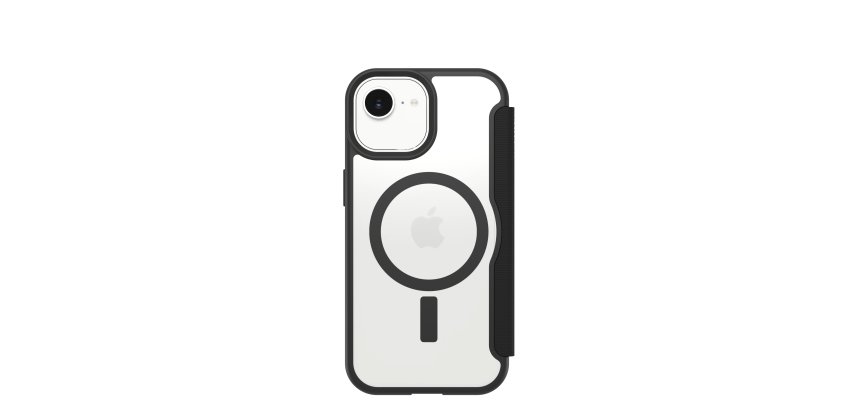 OtterBox React Folio für MagSafe Series für Apple iPhone 17./16./15./14./13., transparent/schwarz - ProPack