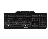 CHERRY KC 1000 SC clavier Universel USB AZERTY Belge Noir