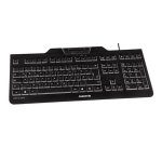 CHERRY KC 1000 SC clavier Universel USB AZERTY Belge Noir