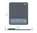 Fellowes Breyta Mouse Mat Wrist Rest Mouse Pad Wrist Support with Antibacterial Protection Ergonomic Mouse Mat Marine