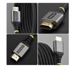 StarTech.com Câble HDMI Haute Vitesse Certifié Premium 1m (3ft), Ultra Flexible, 4K 60Hz/1440p 144Hz avec HDR10/ARC, 18Gbps, Cordon HDMI Tressé Haute Flexibilité