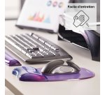 Tapis souris repose-poignet gel crystal Violet 91441