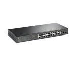TP-Link TL-SG1428PE commutateur réseau Géré L2 Gigabit Ethernet (10/100/1000) Connexion Ethernet, supportant l'alimentation via ce port (PoE) 1U Noir