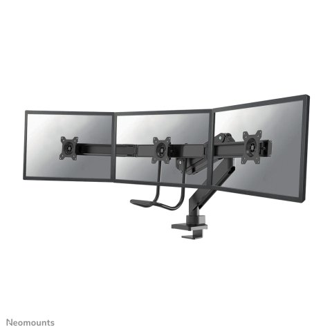 Neomounts NM-D775DX3BLACK Brazo de monitor 17-27" - resorte de gas - Topfix - Tope-a-180°