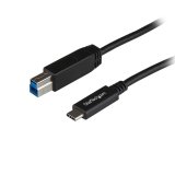 StarTech.com USB31CB1M câble USB USB 3.2 Gen 2 (3.1 Gen 2) 1 m USB C USB B Noir