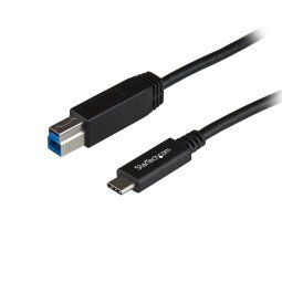 StarTech.com USB31CB1M cable USB USB 3.2 Gen 2 (3.1 Gen 2) 1 m USB C USB B Negro