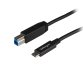 StarTech.com USB31CB1M USB-kabel USB 3.2 Gen 2 (3.1 Gen 2) 1 m USB C USB B Zwart