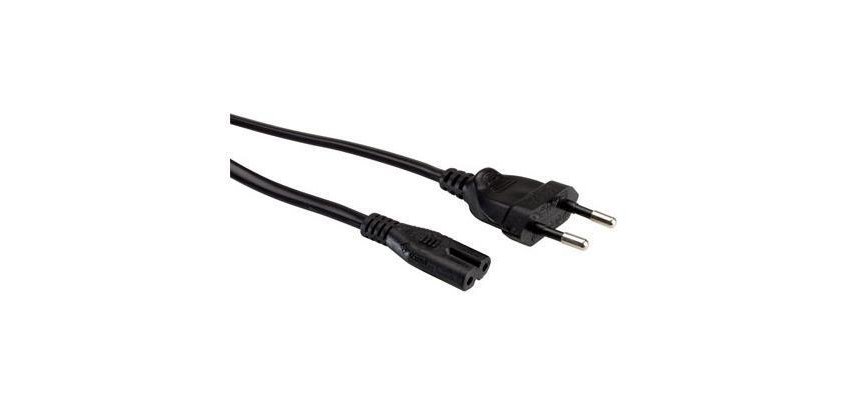 Nilox IEC C7 F - CEI 23-16/VII M, 1.8 m Nero 1,8 m Accoppiatore C7 CEE7/7