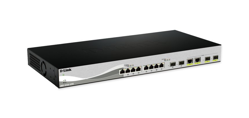 D-Link DXS-1210-12SC/E switch Gestionado L2 10G Ethernet (100/1000/10000) 1U Negro, Plata