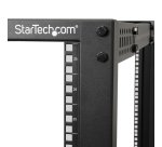 StarTech.com Server Rack a 4 Montanti 25U Open Frame, Armadio Rack di Rete 19" con Ruote, piedini di livellamento/montaggio a pavimento, Quadro Rack Scorrevole/profondità regolabile per apparecchiature AV/Dati/IT