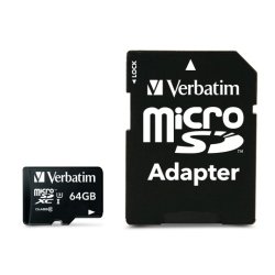 Verbatim Pro 64 GB MicroSDXC UHS Class 10