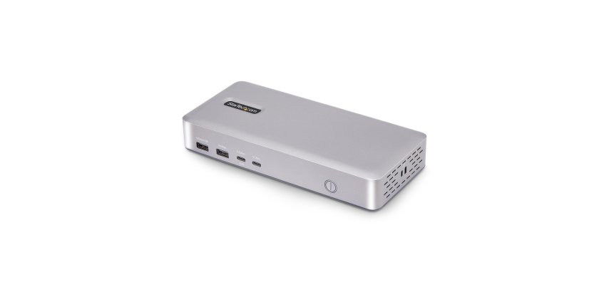 StarTech.com Station d'Accueil USB4 à 2 Écrans, Double HDMI 4K 120 Hz ou Simple HDMI 8K 60 Hz, Recharge de PC 100W, 2,5 GbE, Dock Multi-Écrans USB-C, Sans Pilote