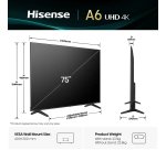 Hisense 75 '' A6Q | Smart TV UHD 4K 4K 60 Hz