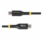 StarTech.com Câble de Charge USB-C de 2m, Charge et Synchronisation, 240W (5A) PD EPR, Câble de Charge USB 2.0 pour Ordinateur Portable, Certifié USB-IF , Gaine TPE - Cordon de Charge USB C Noir