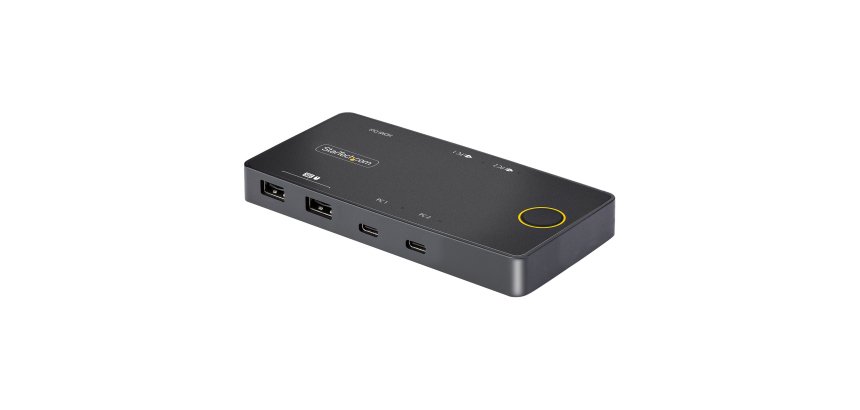 StarTech.com C2-H46-UC2-PD-KVM commutateur écran, clavier et souris Noir