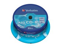 Verbatim CD-R AZO Crystal 700 MB 52x 25 pz