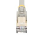 StarTech.com Cordon de raccordement CAT6a - 1,5 m - Sans crochet - Câble patch RJ45 - Gris