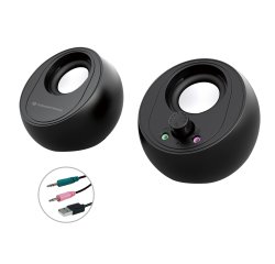 Conceptronic BJORN01B altavoz De 2 vías Negro Inalámbrico y alámbrico 10 W