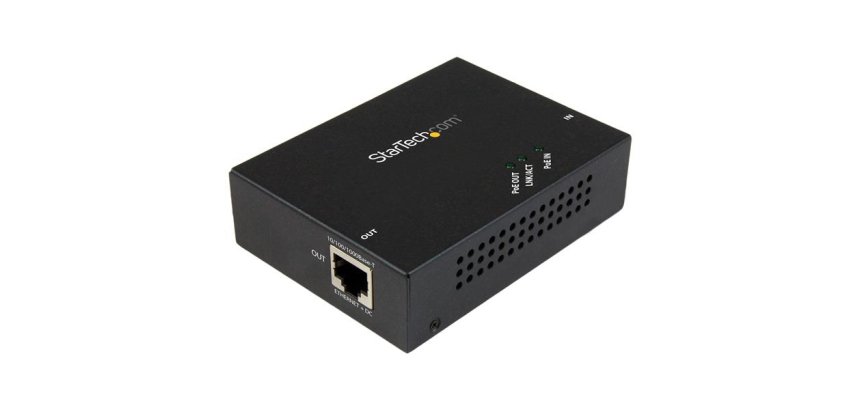 StarTech.com Répéteur Gigabit PoE+ à 1 port - Extendeur Power over Ethernet 802.3at et 802.3af - 100 m
