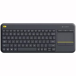 Logitech K400 Plus Tv teclado Hogar RF inalámbrico QWERTY Español Negro