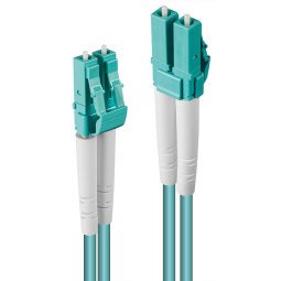 Cable de fibra optica 2 m LC OM3 Verde Lindy 46371