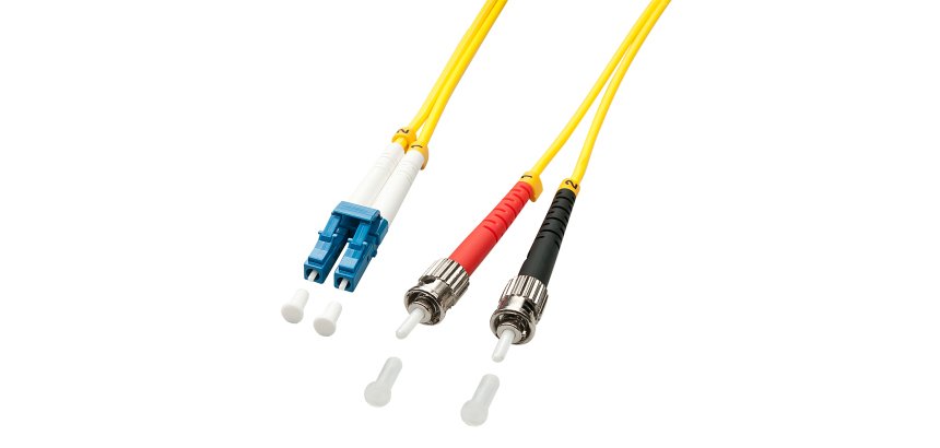 Lindy 2m LC/ST Cable de fibra óptica e InfiniBand Multicolor, Amarillo
