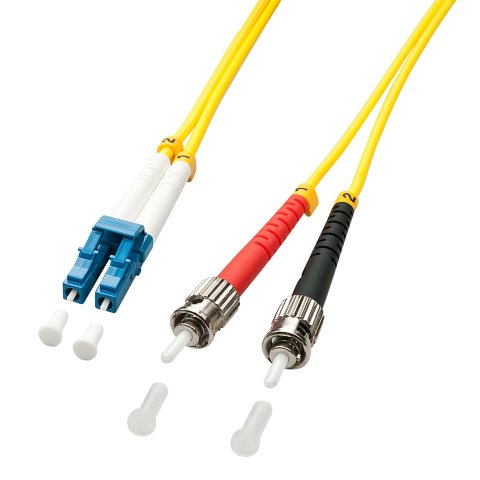Lindy 2m LC/ST Cable de fibra óptica e InfiniBand Multicolor, Amarillo