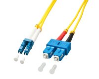 Lindy 47471 Cable de fibra óptica e InfiniBand 2 m LC SC Amarillo