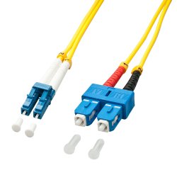 Lindy 47471 Cable de fibra óptica e InfiniBand 2 m LC SC Amarillo