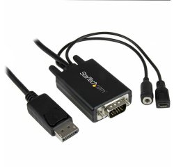 StarTech.com Câble adaptateur DisplayPort vers VGA de 3 m avec audio - M/M - 1920x1200 / 1080p