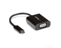 StarTech.com Adaptador USB C a VGA - Negro - 1080p - Convertidor de Vídeo para su MacBook Pro - Dongle de Pantalla USB Tipo C a VGA - La Versión Mejorada es CDP2VGAEC