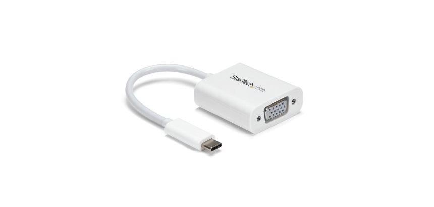 StarTech.com Adaptateur vidéo USB-C vers VGA - M/F - 1920x1200 / 1080p - Blanc