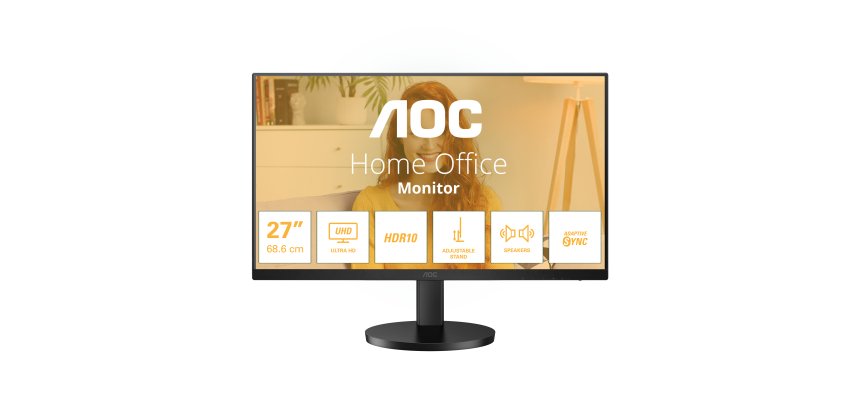 AOC U27B3AF écran plat de PC 68,6 cm (27") 3840 x 2160 pixels 4K Ultra HD LED Noir