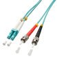 Lindy 3.0m OM3 LC - ST Duplex câble InfiniBand et à fibres optiques 3 m Turquoise