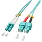 Lindy 10m OM3 LC - SC Duplex câble InfiniBand et à fibres optiques Turquoise