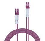 Cable de fibra optica 3 m LC OM4 Rosa Lindy 46342
