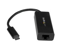 StarTech.com Adaptador de Red Ethernet Gigabit USB-C - Adaptador externo USB 3.0 a RJ45 - USB Tipo C a Ethernet - Negro