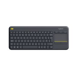 Logitech Wireless Touch Keyboard K400 Plus - Tastatur - mit Touchpad - AZERTY - Belgien - Schwarz