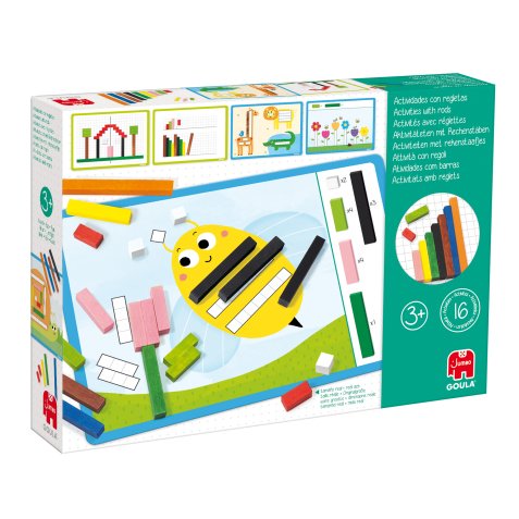 Reglettes goula activites avec reglettes completer les  fiches 48 unites coloris et   longueurs assortis 8 fiches