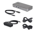 StarTech.com Station d'Accueil USB4, Double Sortie 4K Sans Pilote pour macOS et Windows, Station d'Accueil USB-C Universelle avec Chargeur d'Ordinateur Portable de 100W et 2,5GbE