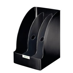 Porte-revues Jumbo Plus - Noir - H32 x P25,5 cm - Dos 21 cm