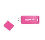 Clé USB-A 3.2 Gen 1 Integral Drive Neon rose 64 Go