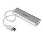 StarTech.com Hub USB à 4 Ports avec Ethernet, USB-A, Gigabit Ethernet/GbE, USB 5Gbps, Design Robuste, Alimentation par Bus, Hub USB 3.0 Portable pour Ordinateur Portable