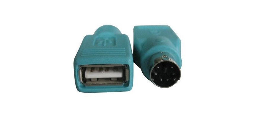 Nilox NX080500105 cable gender changer PS/2 USB 2.0 Green