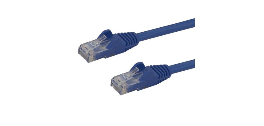 StarTech.com Câble réseau Cat6 Gigabit UTP sans crochet de 10m - Cordon Ethernet RJ45 anti-accroc - M/M - Bleu