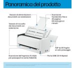 HP ScanJet Pro 4200 s1 Scanner ADF 600 x 600 DPI A4 Blu, Bianco