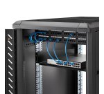 StarTech.com Étagère pour Rack Serveur 2U - Étagère Universelle pour Rack/Armoire d'Équipement Réseau 19" - Acier Gros Calibre - Capacité de Poids 23kg - Plateau de 55cm de Profondeur, Noir