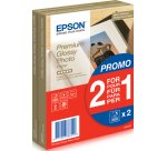 Epson Premium Glossy Photo Paper BOGOF - photo paper - glossy - 40 sheet(s) - 100 x 150 mm - 255 g/m² (pack of 2)