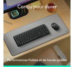 Logitech ERGO 920-013549 clavier RF sans fil + Bluetooth AZERTY Français Graphite
