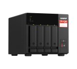 QNAP TS-473A NAS Tower Ryzen Embedded V1500B 8 Go DDR4 0 To QNAP Turbo System Noir